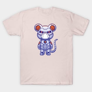 Cute Mouse Robot Cyborg Cartoon T-Shirt